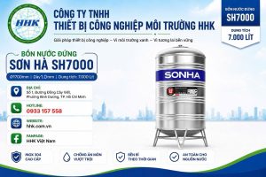 Bồn Nước Sơn Hà 7000L Đứng ∅1700 Dày 1.0mm