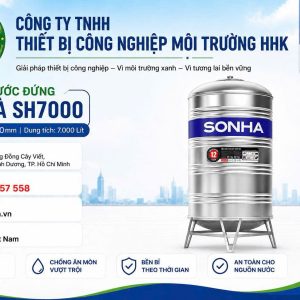 Bồn Nước Sơn Hà 7000L Đứng ∅1700 Dày 1.0mm