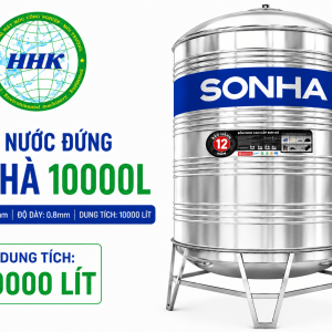 Bồn Nước Sơn Hà 10000L Đứng Ø1700 Dày 0.8mm