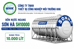 Bồn nước Sơn Hà SH10000 ngang 10.000 lít ∅1700 dày 1.2mm