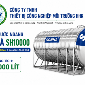 Bồn nước Sơn Hà SH10000 ngang 10.000 lít ∅1700 dày 1.2mm