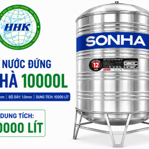 Bồn Nước Sơn Hà 10000L Đứng Ø1700 Dày 1.0mm