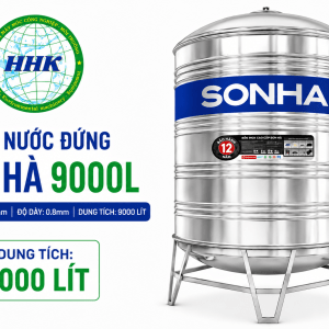 Bồn Nước Sơn Hà 9000L Đứng ∅1700 dày 0.8mm
