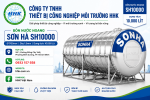 Bồn nước ngang Sơn Hà SH10000 10.000L ∅1700 dày 1.0mm