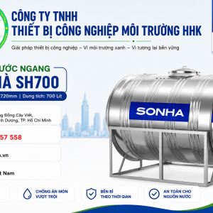 Bồn nước inox Sơn Hà 700L ngang