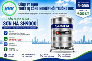 Bồn Nước Sơn Hà 9000L Đứng Ø1700 Dày 1.0mm