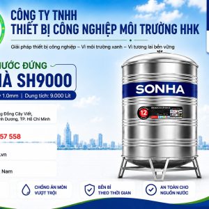 Bồn Nước Sơn Hà 9000L Đứng Ø1700 Dày 1.0mm