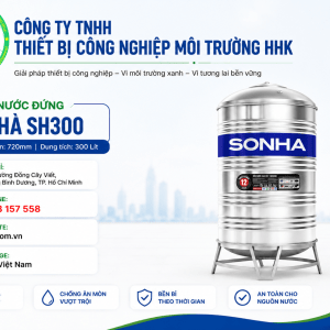 Bồn nước inox Sơn Hà 300L đứng