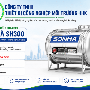 Bồn nước inox Sơn Hà 300L Ngang