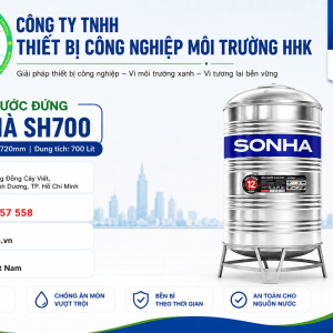 Bồn Nước Inox Sơn Hà 700L Đứng