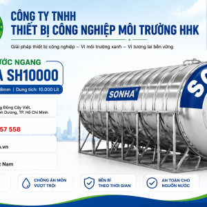 Bồn nước Sơn Hà 10000L ngang ∅1700 dày 0.8mm