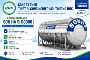 Bồn nước Sơn Hà SH10000 ngang 10.000 lít ∅1700 dày 1.2mm