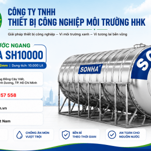 Bồn nước Sơn Hà SH10000 ngang 10.000 lít ∅1700 dày 1.2mm