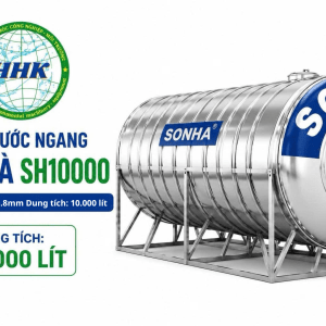 Bồn nước Sơn Hà SH10000 ngang 10.000 lít ∅2200mm dày 0.8mm